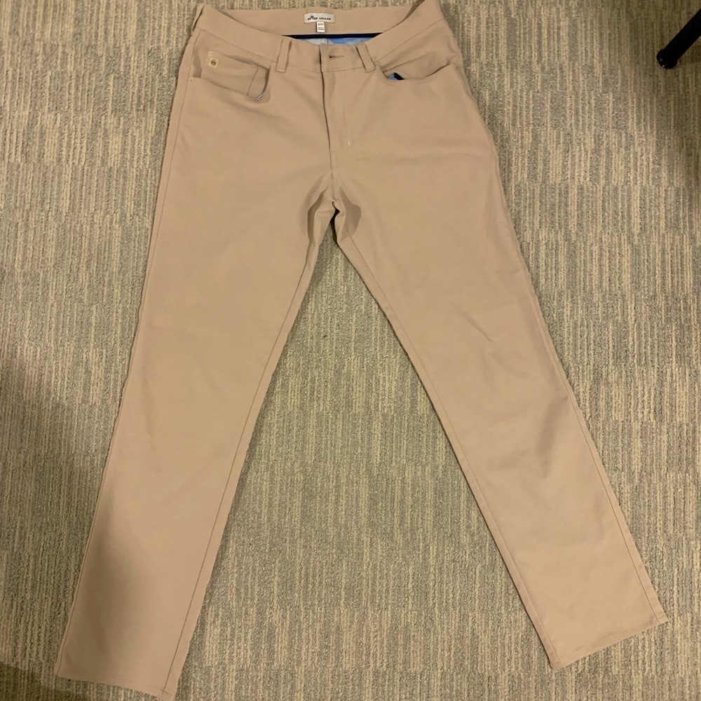 Peter Millar Crown Sport eb66 Performance Five-Pocket Pant. 32/32. Khaki.